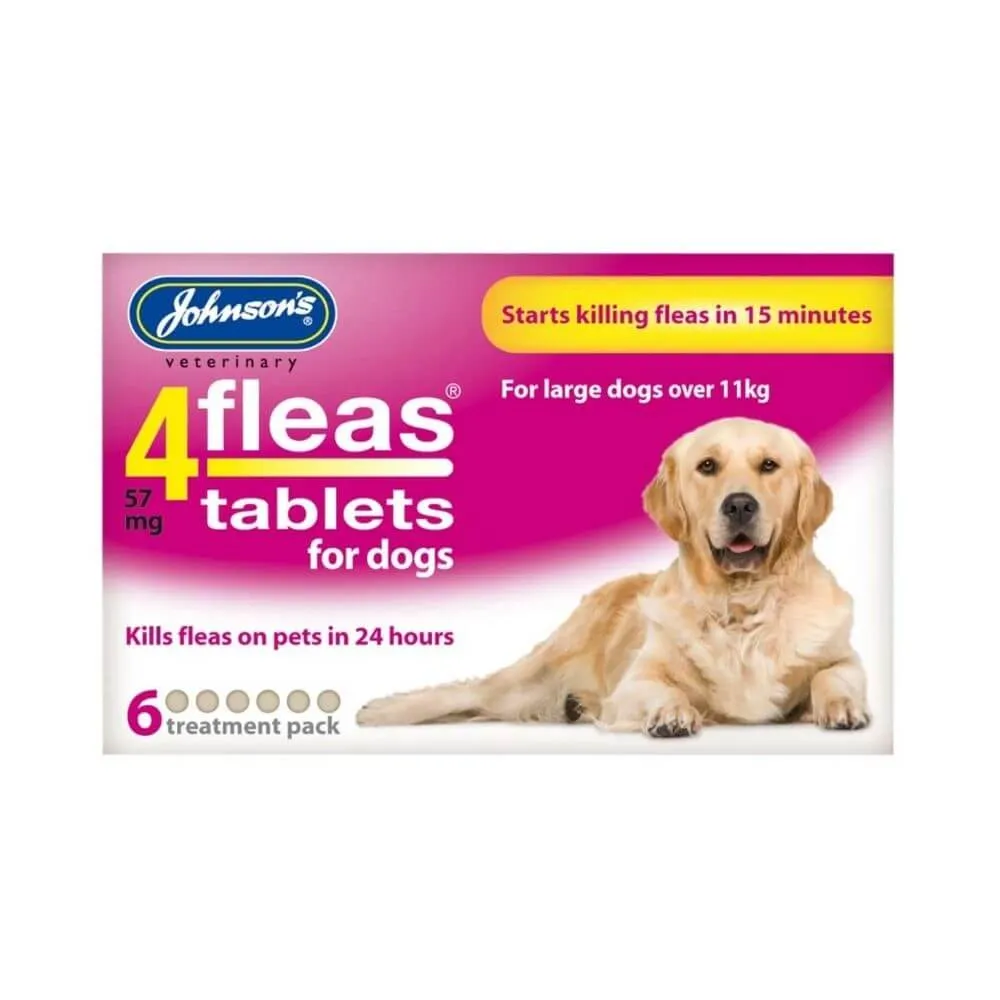Johnsons 4Fleas for Large Dogs 6 x 6 Tablets