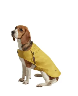 Joules Water Resistant Raincoat Mustard With Navy Striped Lining Small 35cm