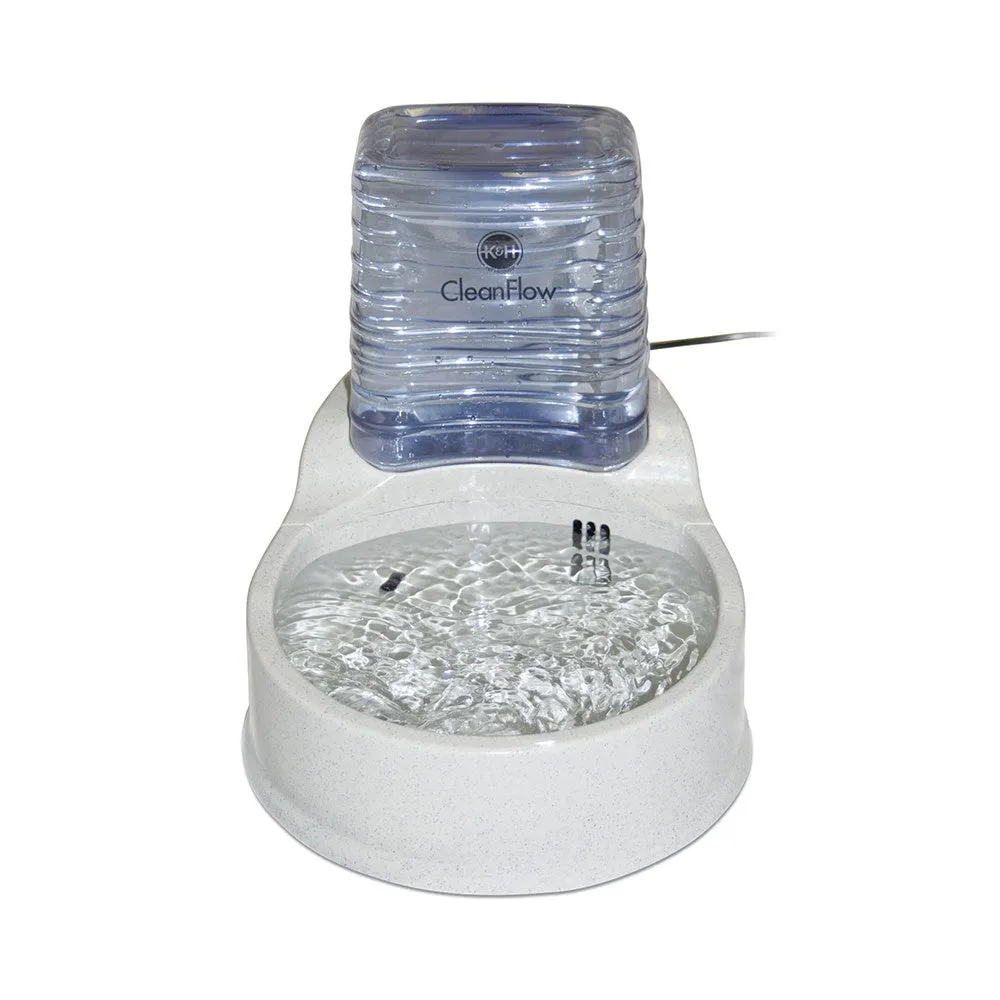 K&H Pet Products Clean Flow Pet Bowl with Reservoir