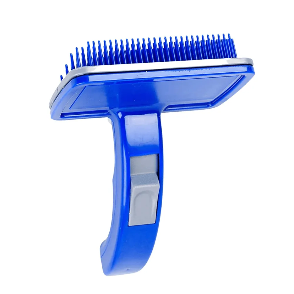 Kiki N Pooch Blue Slicker Brush for Dogs and Cats (10cm)