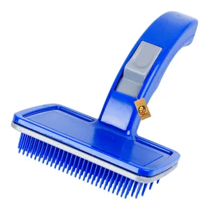 Kiki N Pooch Blue Slicker Brush for Dogs and Cats (10cm)