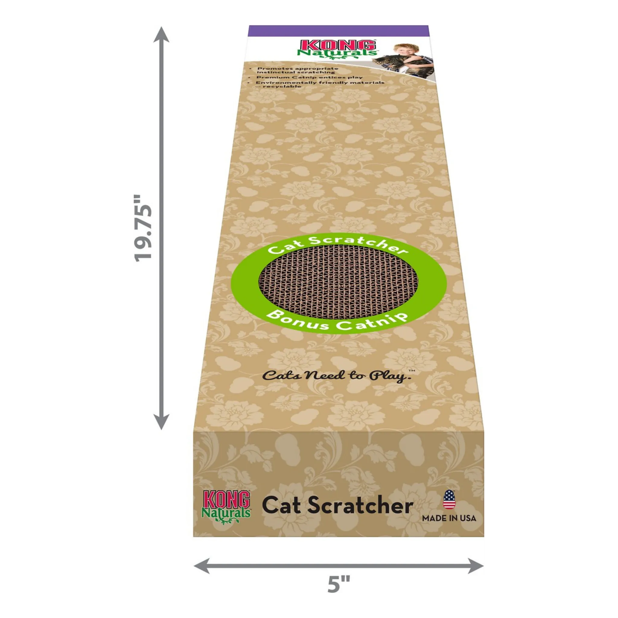 KONG Naturals Cat Scratcher, Single