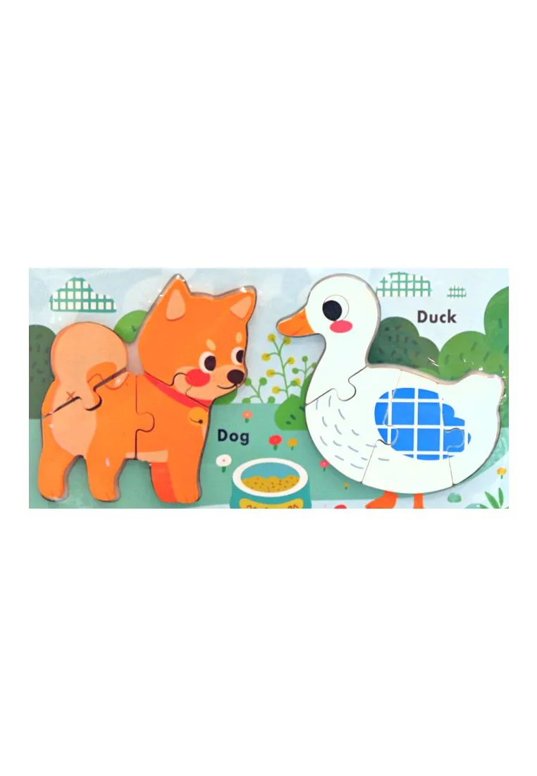 Landmark Assorted Domestic Animal Wooden Puzzle