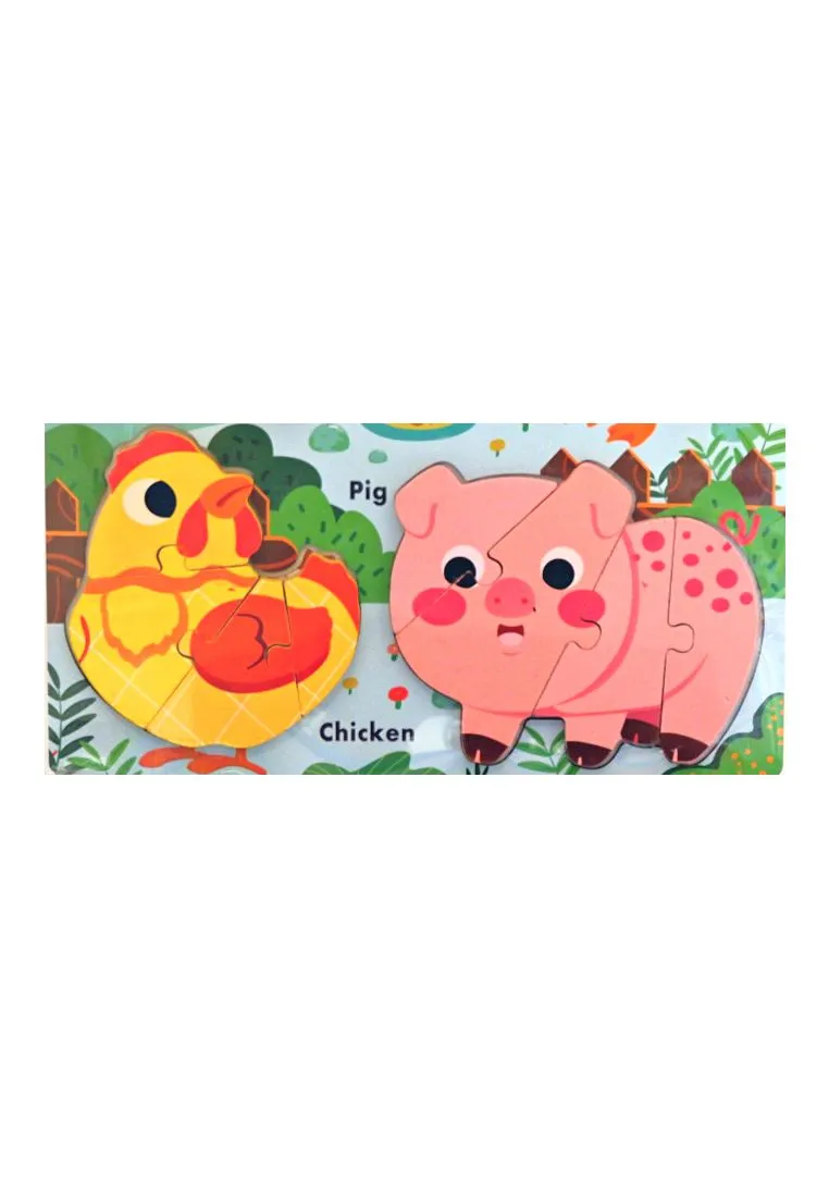 Landmark Assorted Domestic Animal Wooden Puzzle