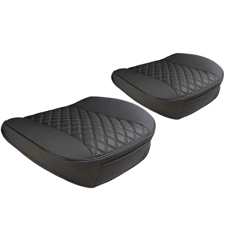 Leather Car Seat Cover for Bottom Only 3D Tailored Universal Black