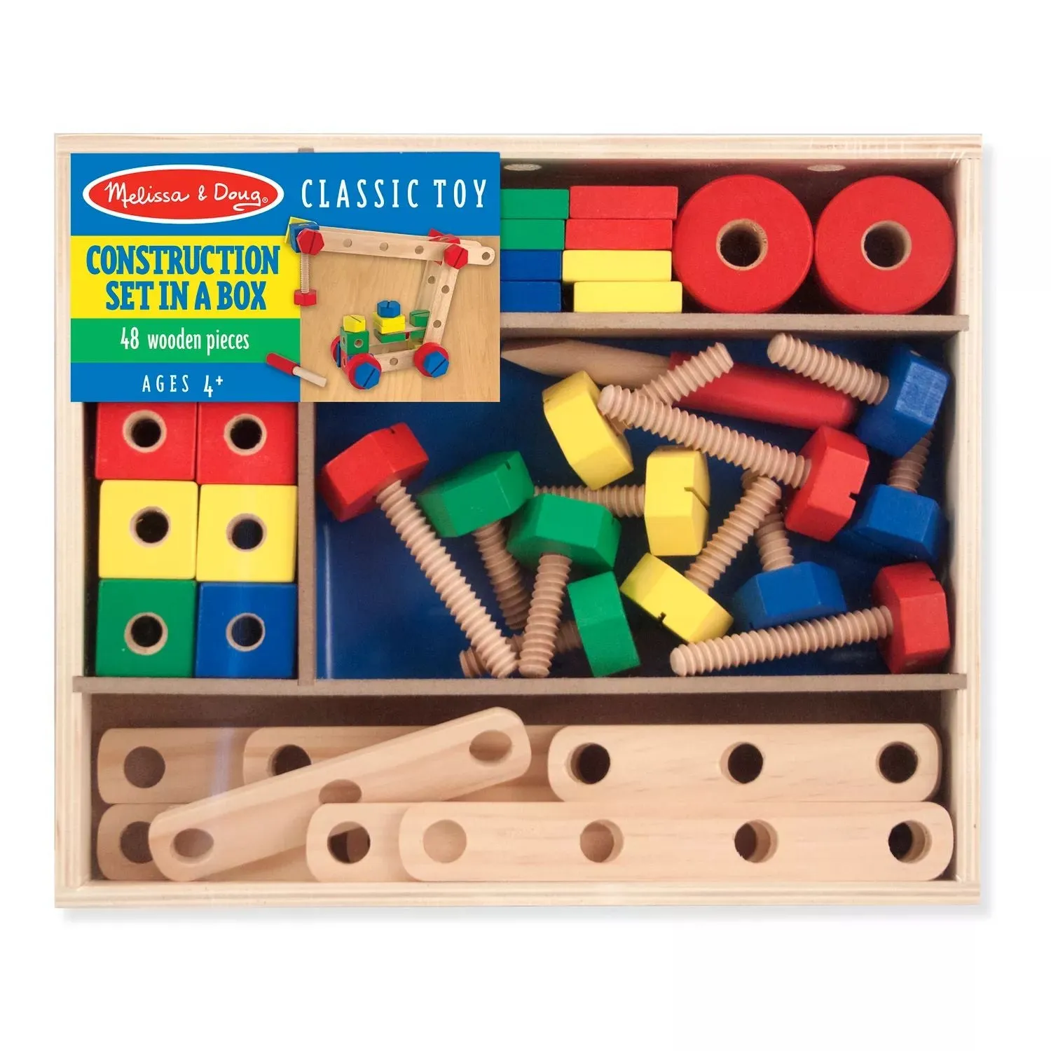 Melissa & Doug construction set in Melissa & Doug box