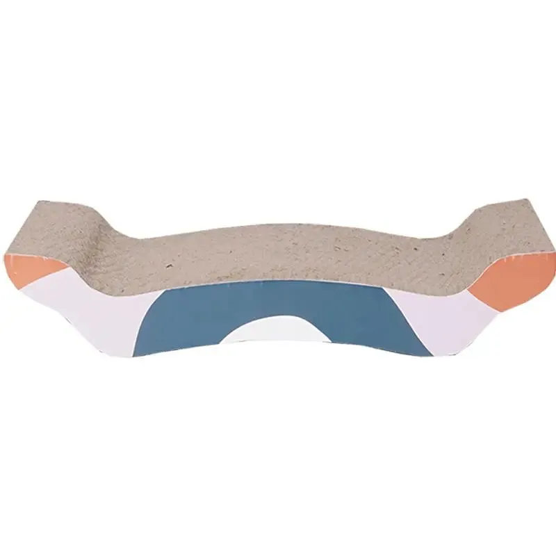 Memphis Cat Scratching Board - Vibrant & Durable Corrugated Cardboard Scratcher for Cats