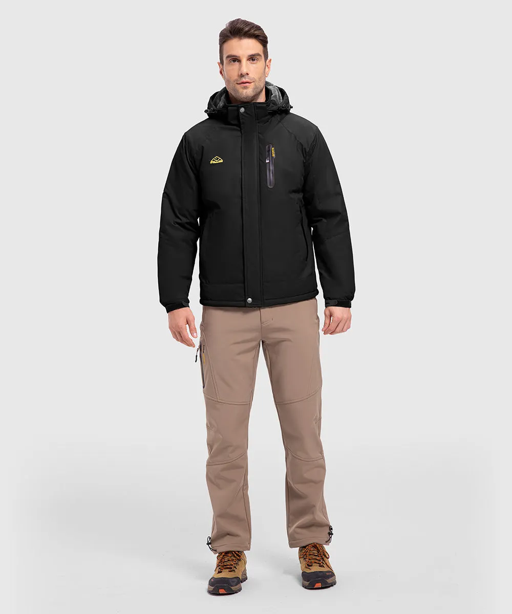 Men's Parka Shell Insulated Snow Ski Jacket