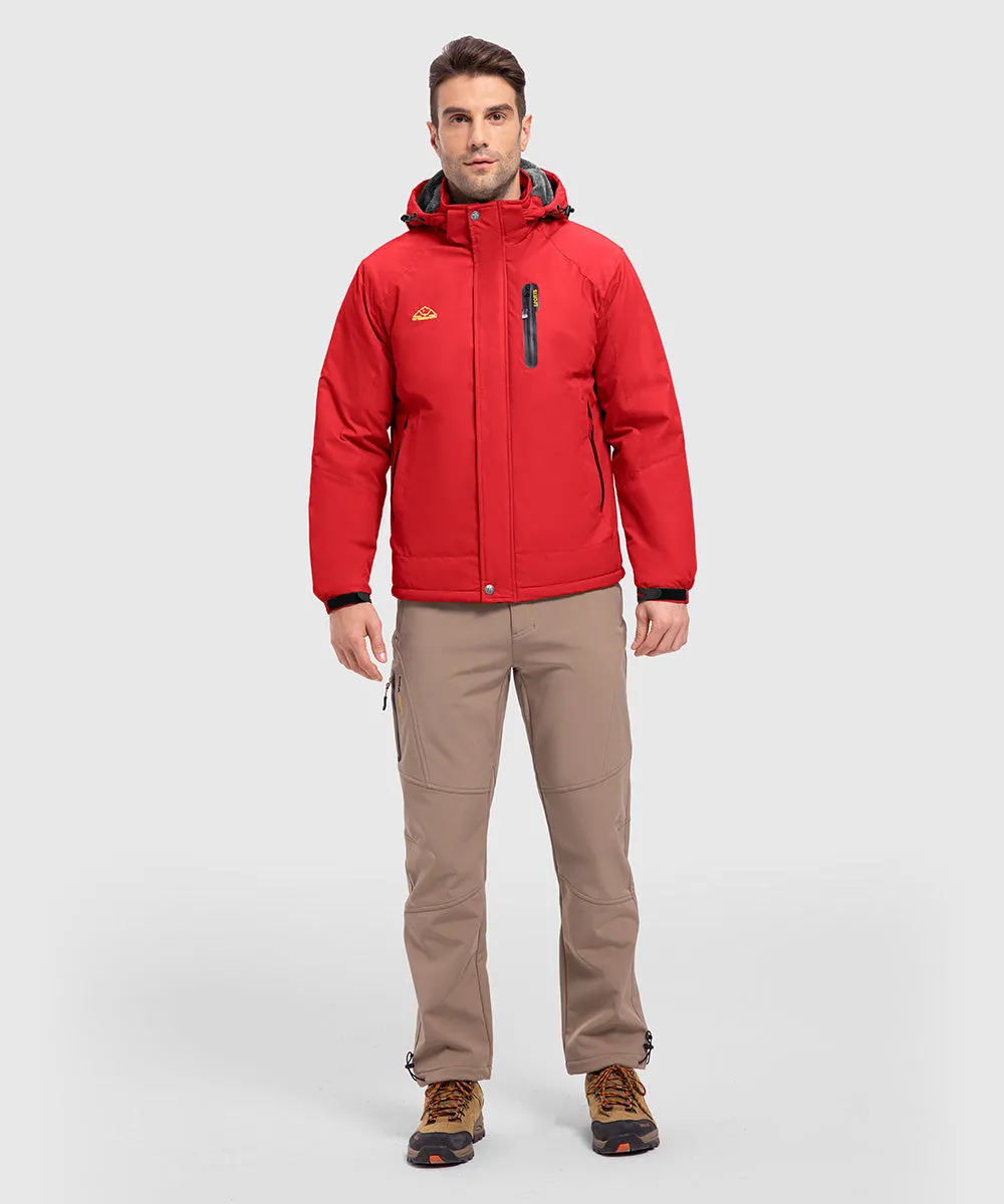 Men's Parka Shell Insulated Snow Ski Jacket