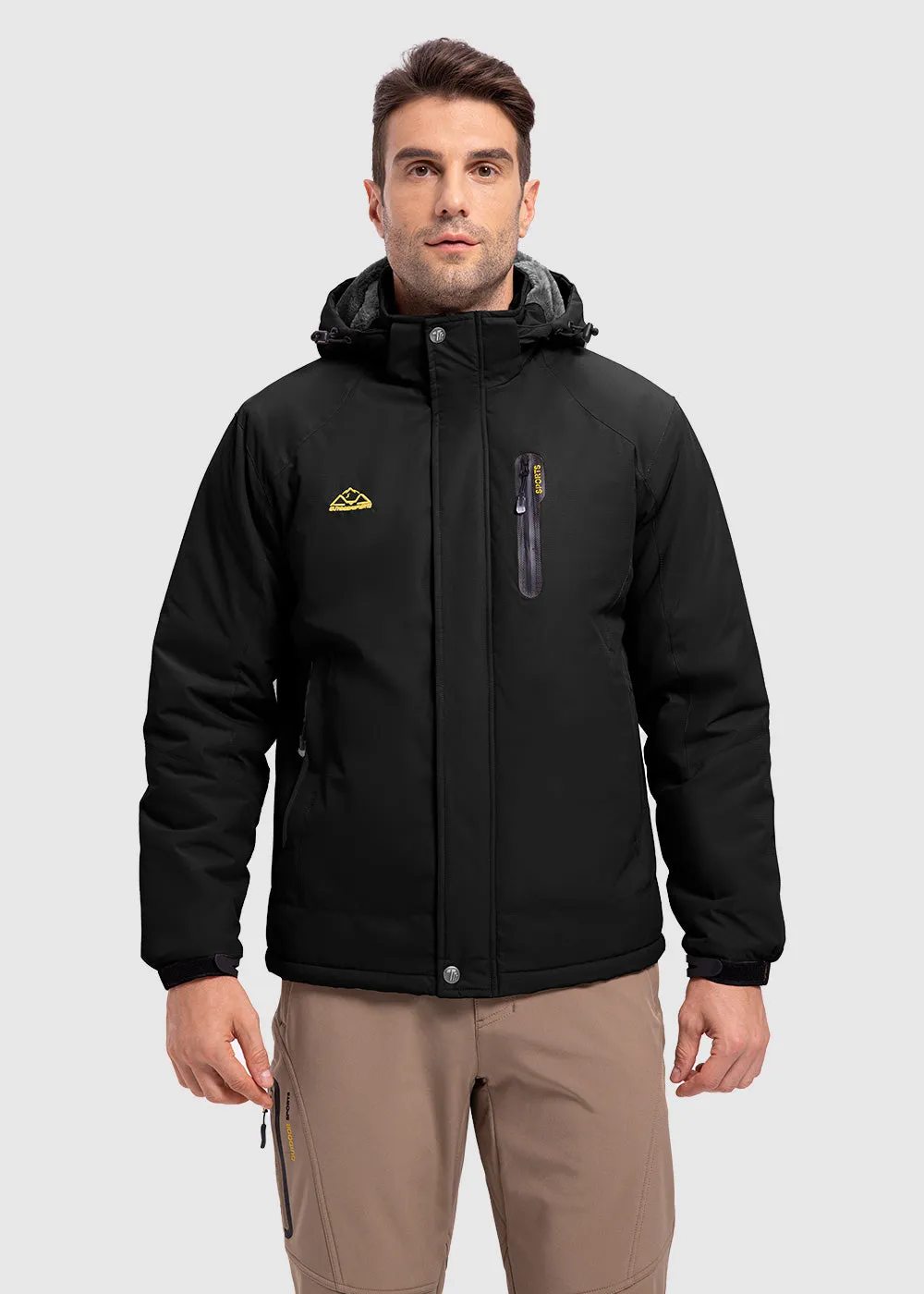 Men's Parka Shell Insulated Snow Ski Jacket