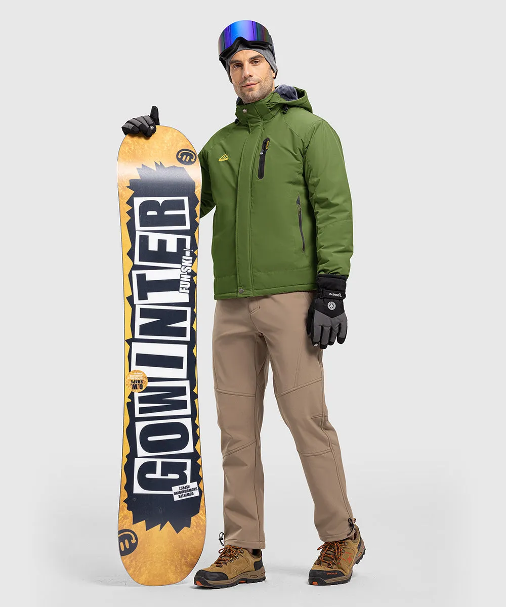 Men's Parka Shell Insulated Snow Ski Jacket