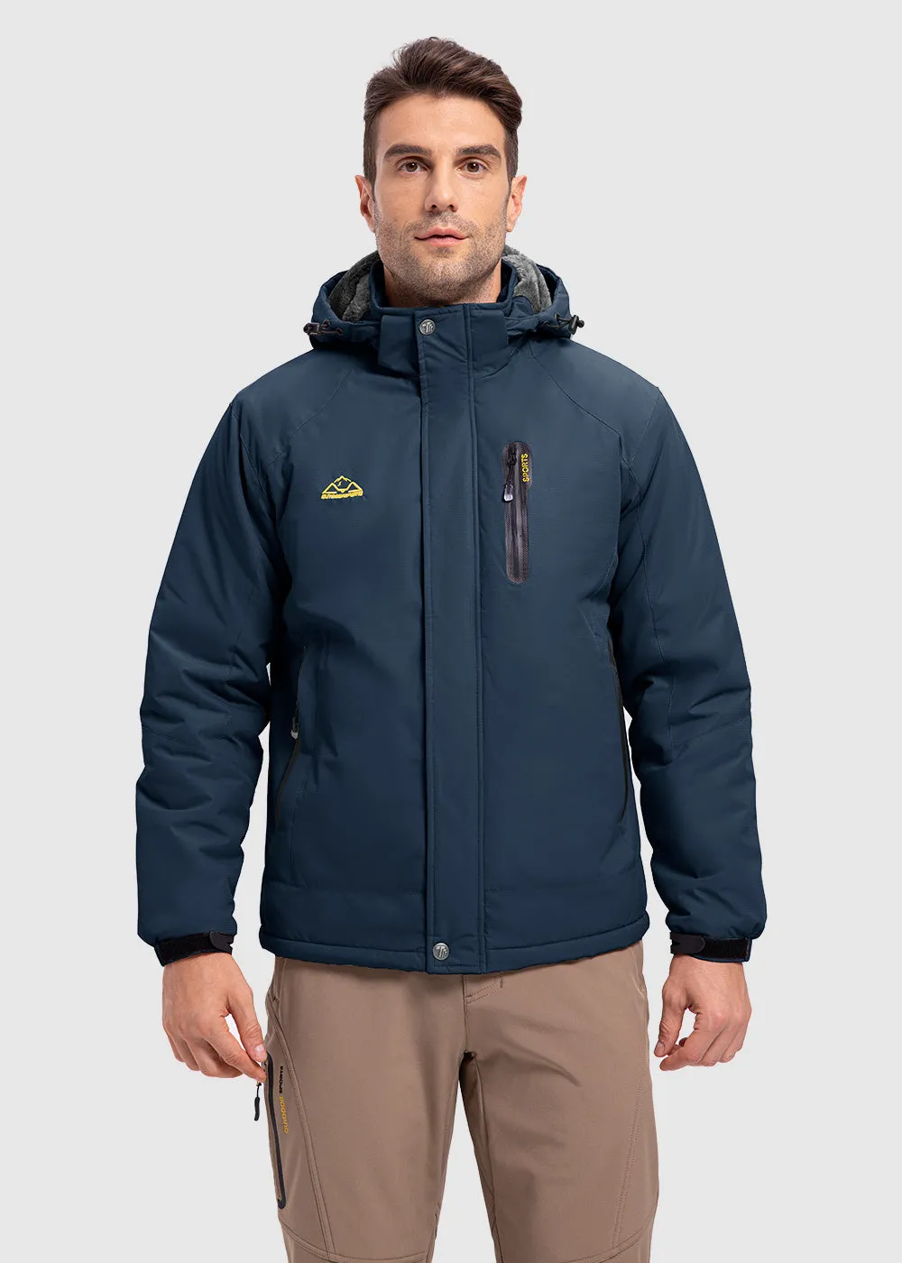 Men's Parka Shell Insulated Snow Ski Jacket
