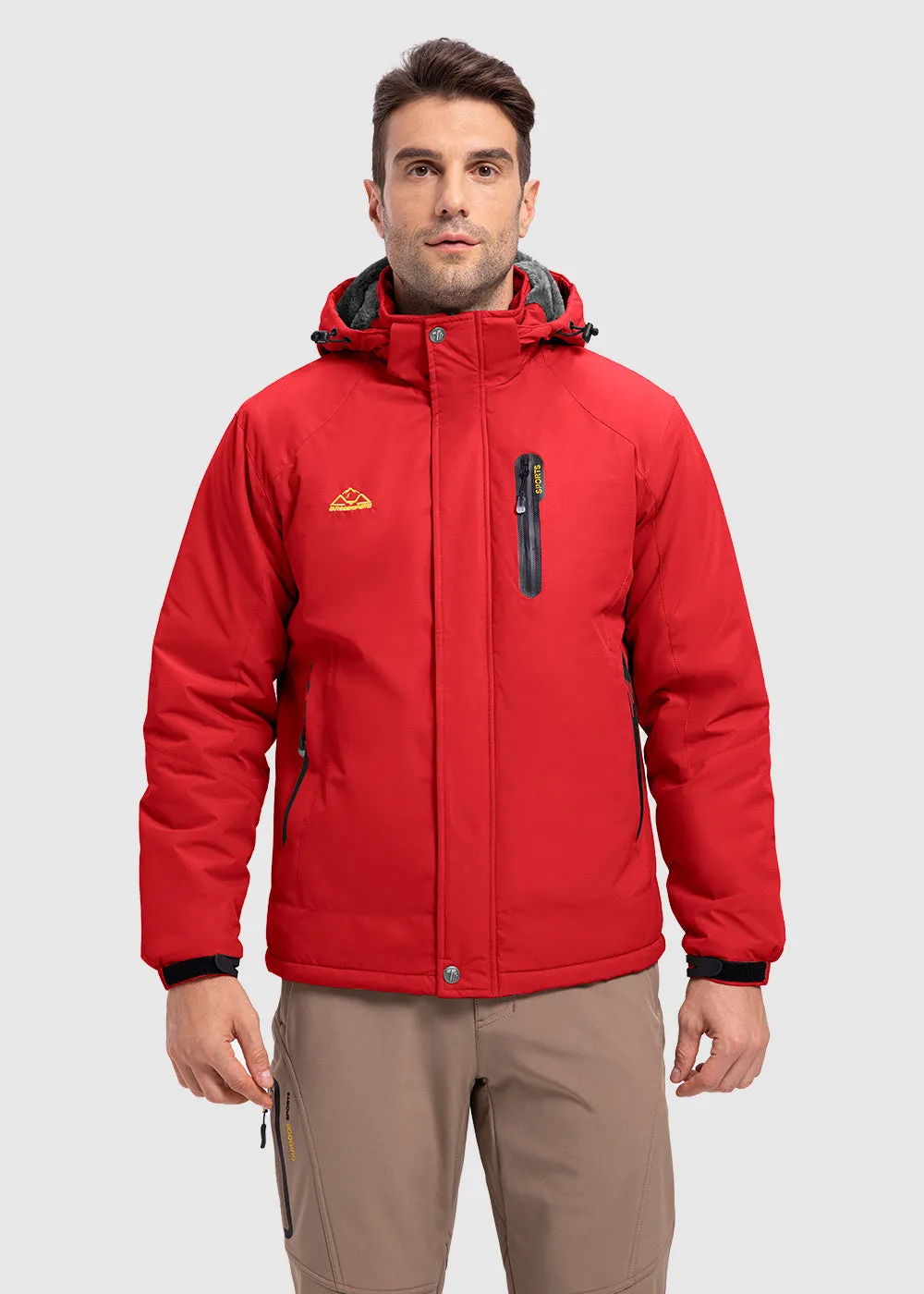 Men's Parka Shell Insulated Snow Ski Jacket