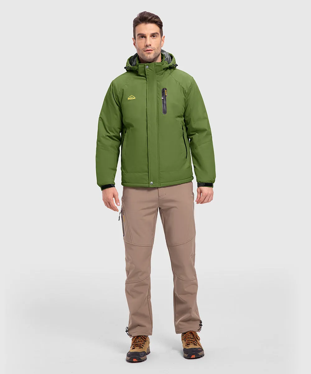 Men's Parka Shell Insulated Snow Ski Jacket