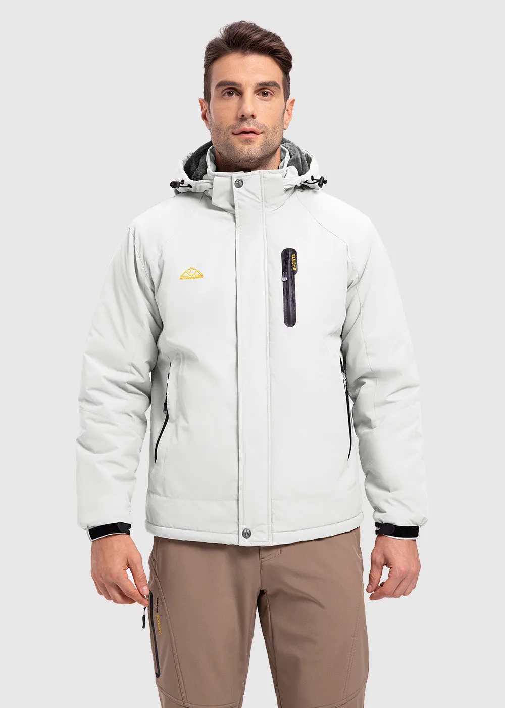 Men's Parka Shell Insulated Snow Ski Jacket