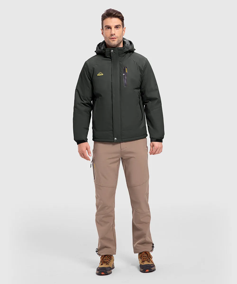 Men's Parka Shell Insulated Snow Ski Jacket
