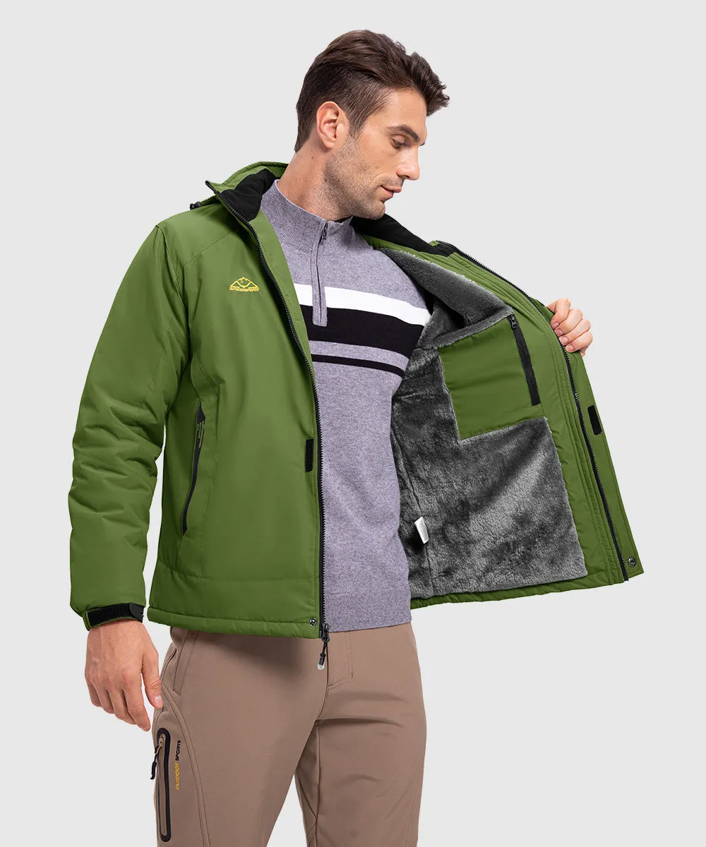 Men's Parka Shell Insulated Snow Ski Jacket