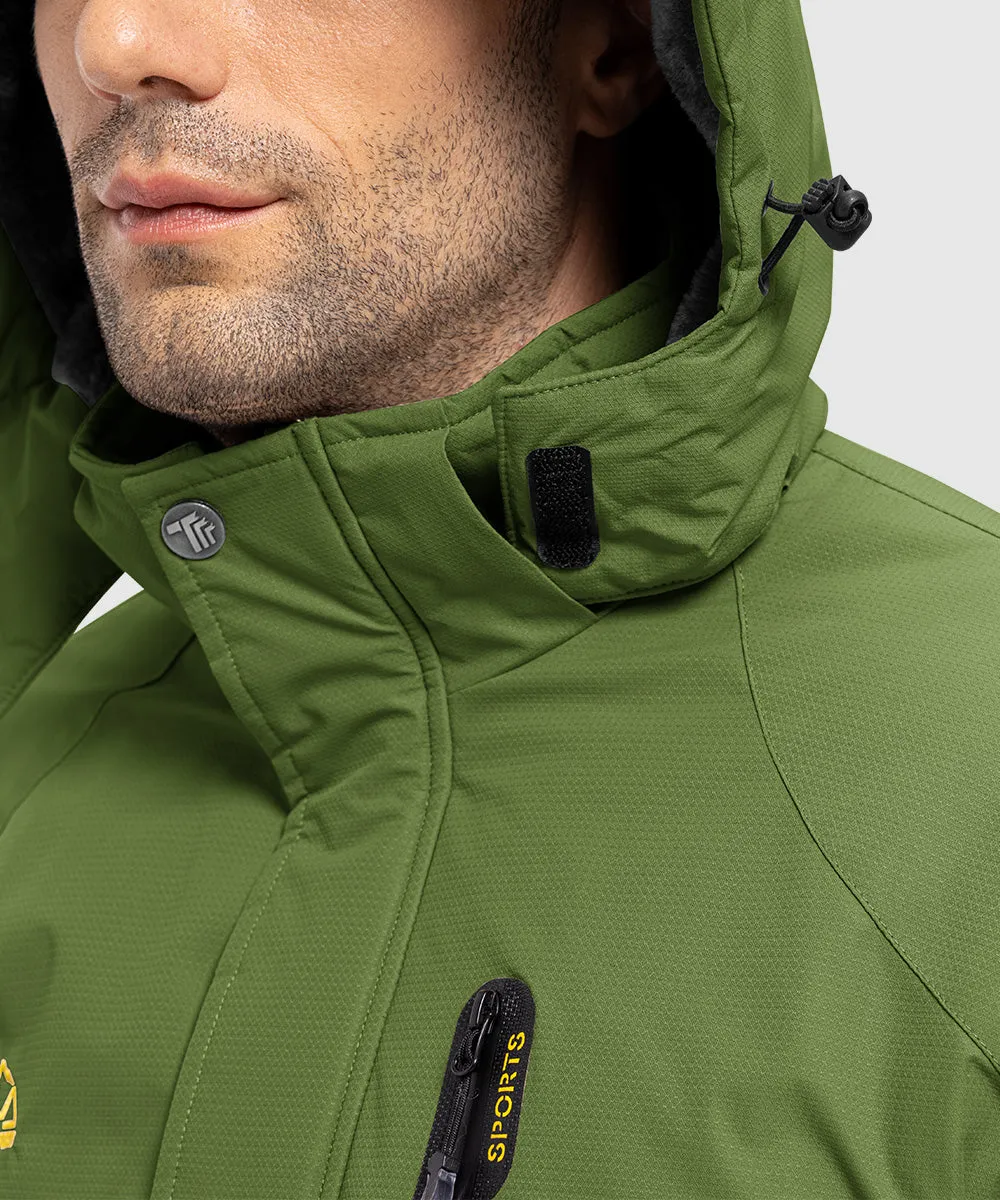 Men's Parka Shell Insulated Snow Ski Jacket