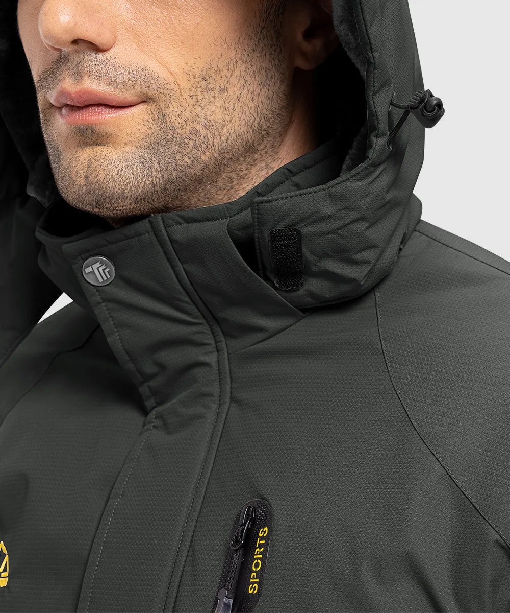 Men's Parka Shell Insulated Snow Ski Jacket
