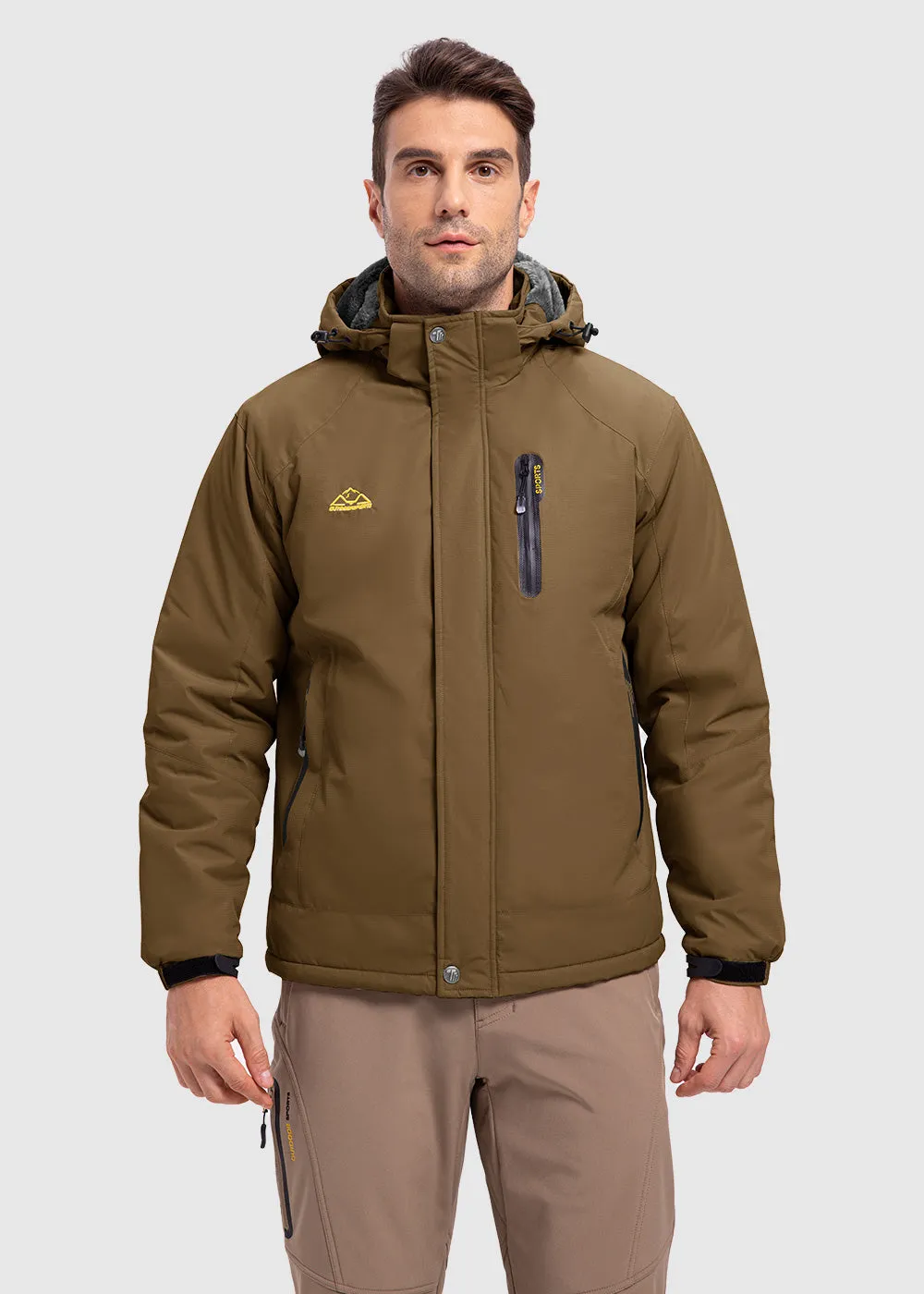 Men's Parka Shell Insulated Snow Ski Jacket
