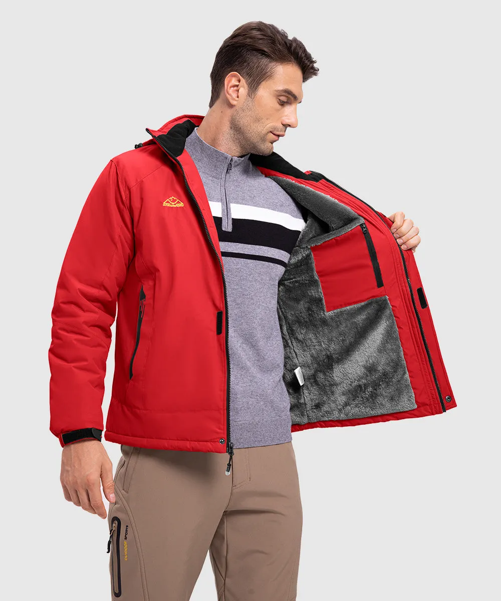 Men's Parka Shell Insulated Snow Ski Jacket