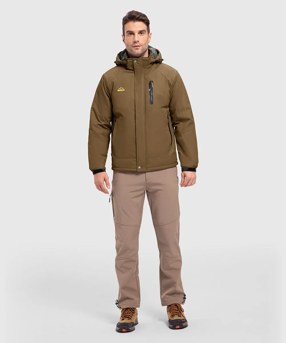 Men's Parka Shell Insulated Snow Ski Jacket