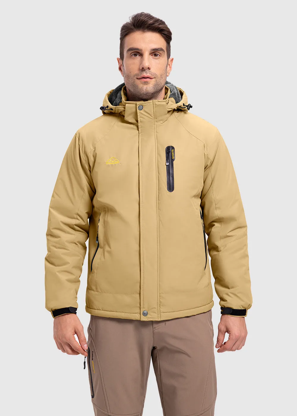 Men's Parka Shell Insulated Snow Ski Jacket