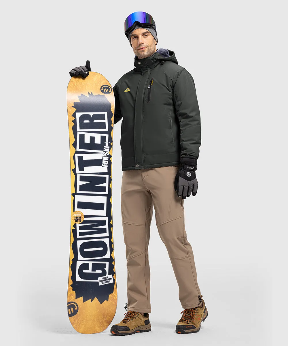 Men's Parka Shell Insulated Snow Ski Jacket