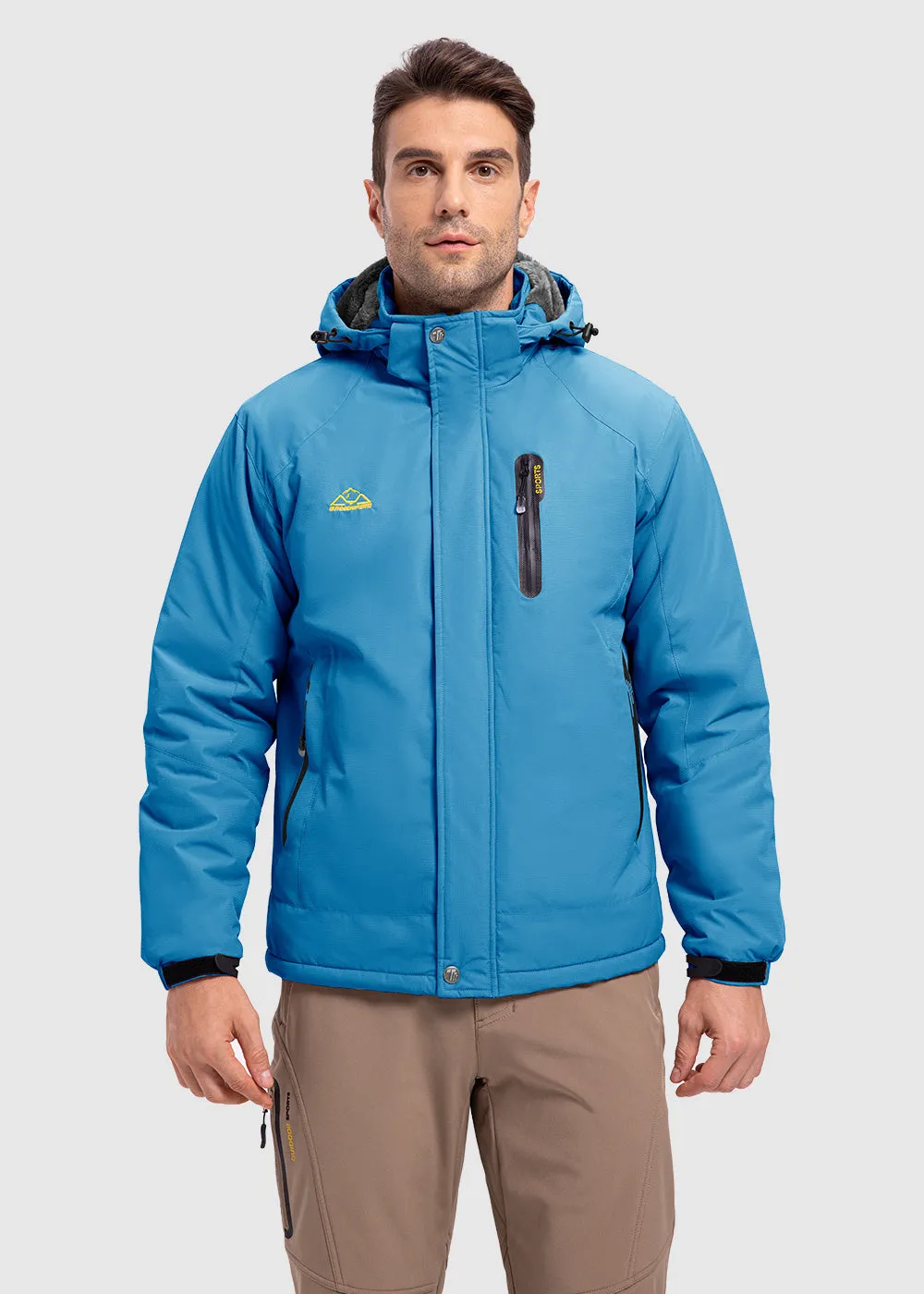 Men's Parka Shell Insulated Snow Ski Jacket