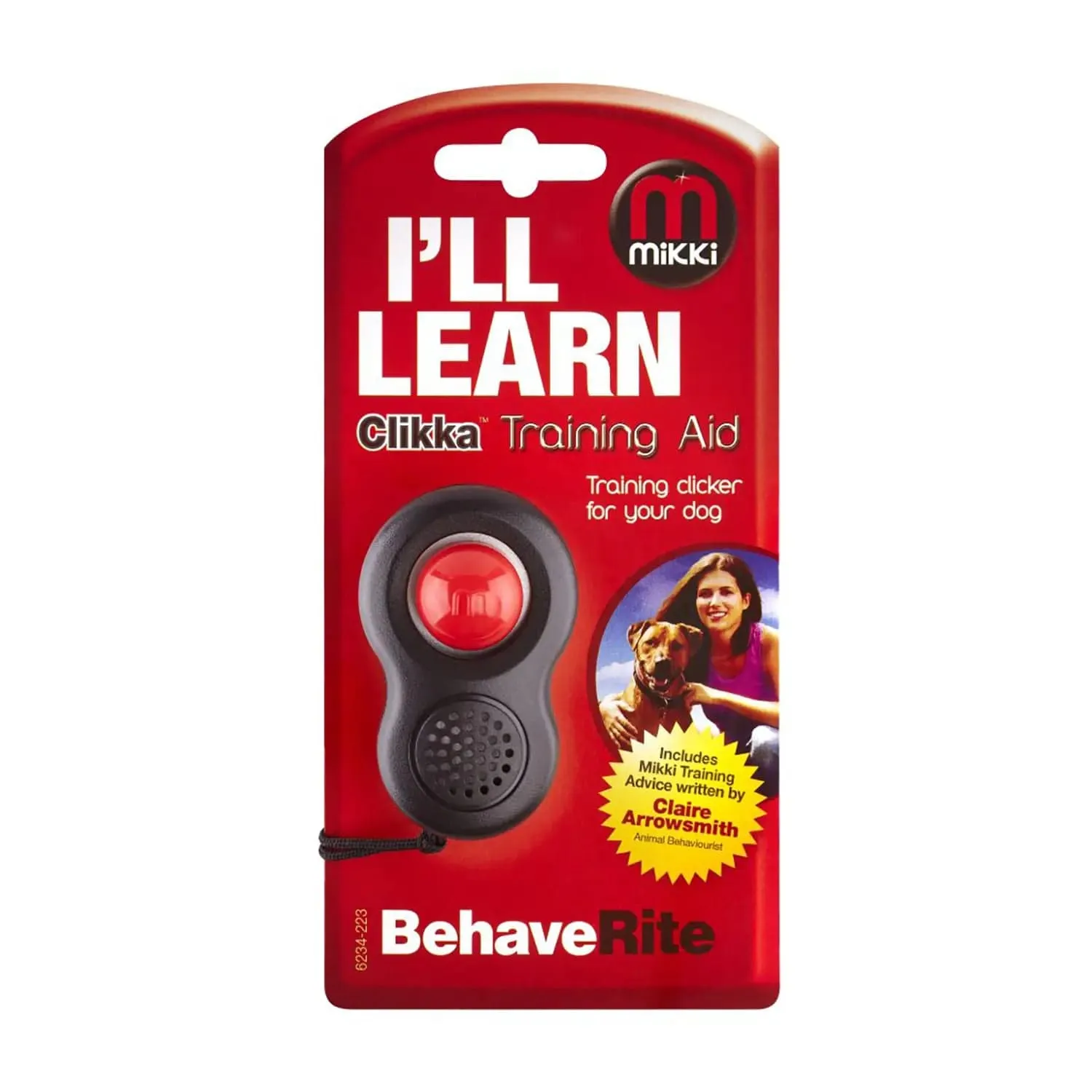 Mikki Clikka Reward Based Training Aid Clicker For Dogs Puppies