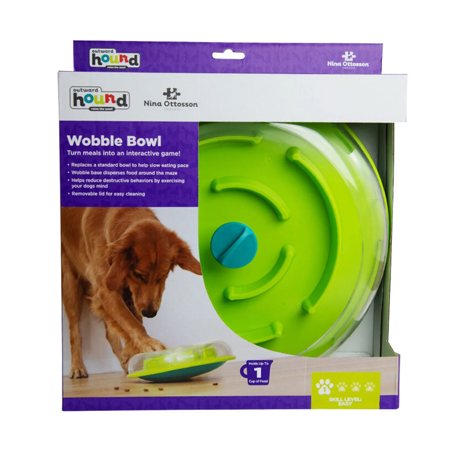 Outward Hound Wobble Bowl & Treat Dispensing Dog Toy