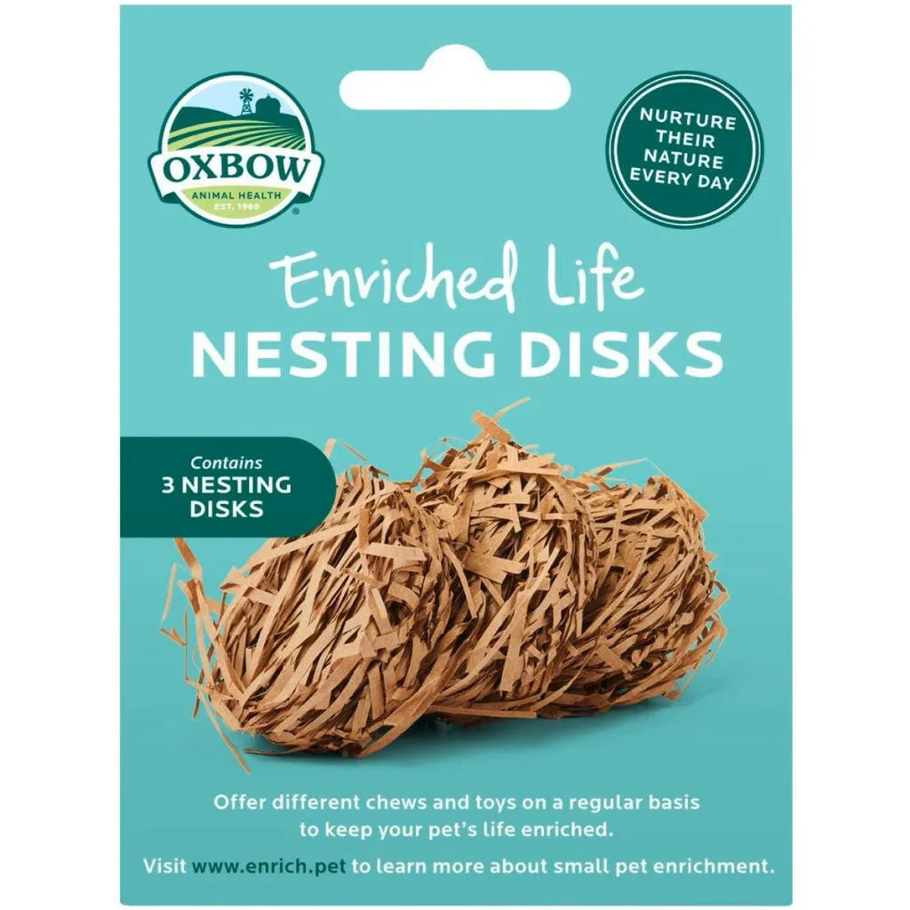 Oxbow Enriched Life Nesting Disks For Small Animals