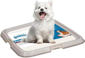 PAWISE Puppy Pee Pad Holder, Dog Training Pad Tray for Puppies and Small Dogs,Non-Slip Reusable Dog Pad Holder, Pet Toilet Tray for Potty Training(Suitable for 15*10 Pee Pad, Pee Pads Not Included)