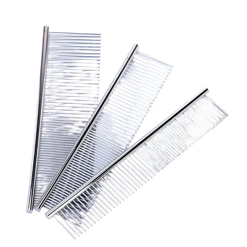 Pet Dematting Comb – Stainless Steel Grooming Tool for Dogs & Cats
