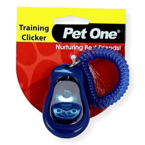 Pet One Training Clicker Blue