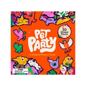 Pet Party Shaped 50 Piece Jigsaw Puzzle