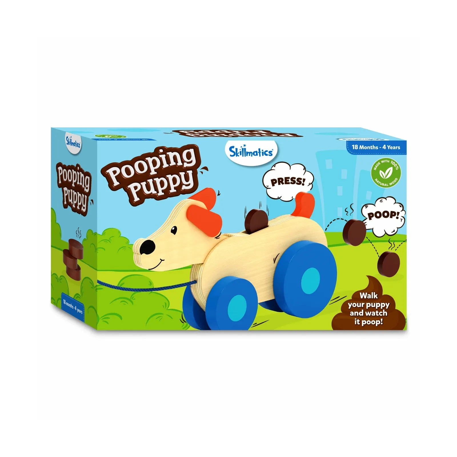 Pooping Puppy | Pull-along Toddler Toy (18 months )