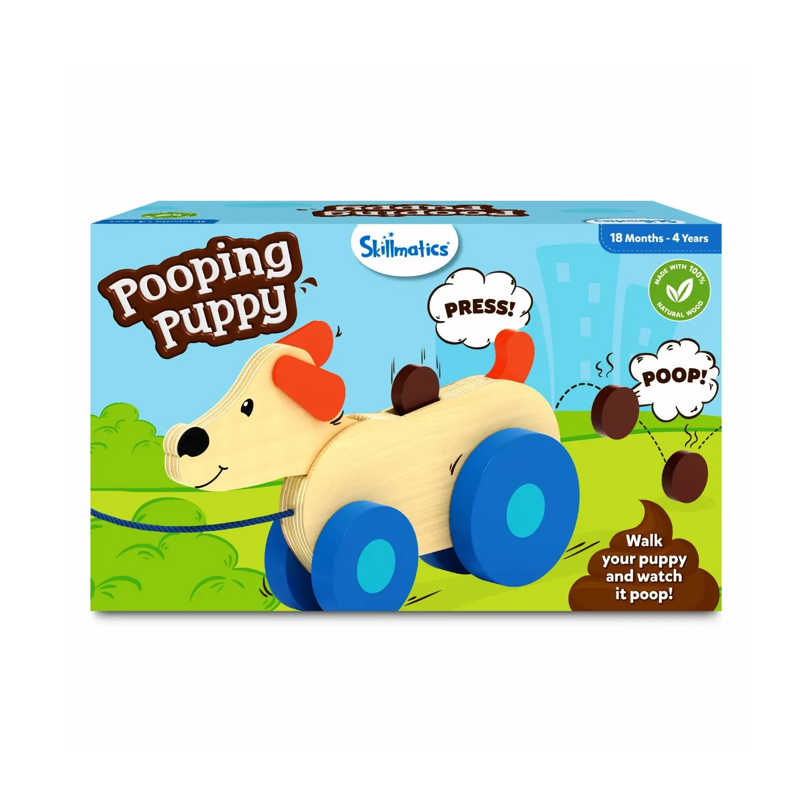 Pooping Puppy | Pull-along Toddler Toy (18 months )