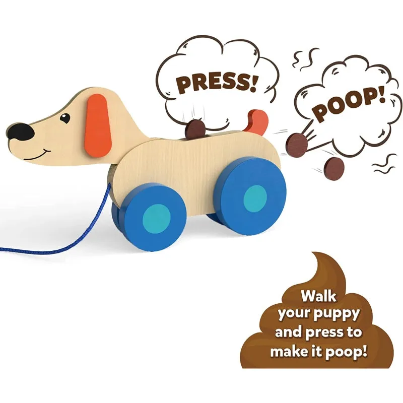 Pooping Puppy | Pull-along Toddler Toy (18 months )