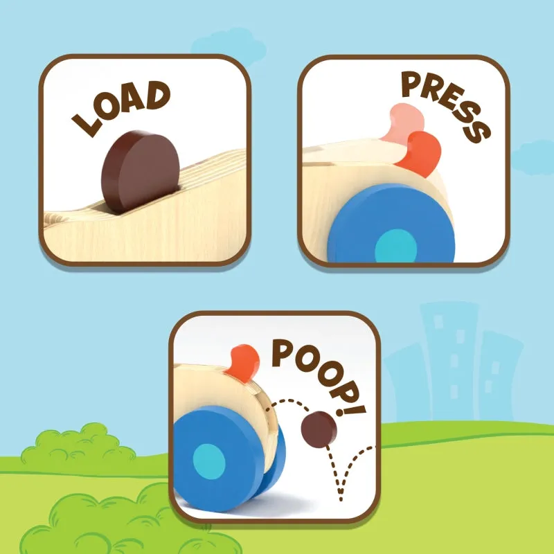 Pooping Puppy | Pull-along Toddler Toy (18 months )
