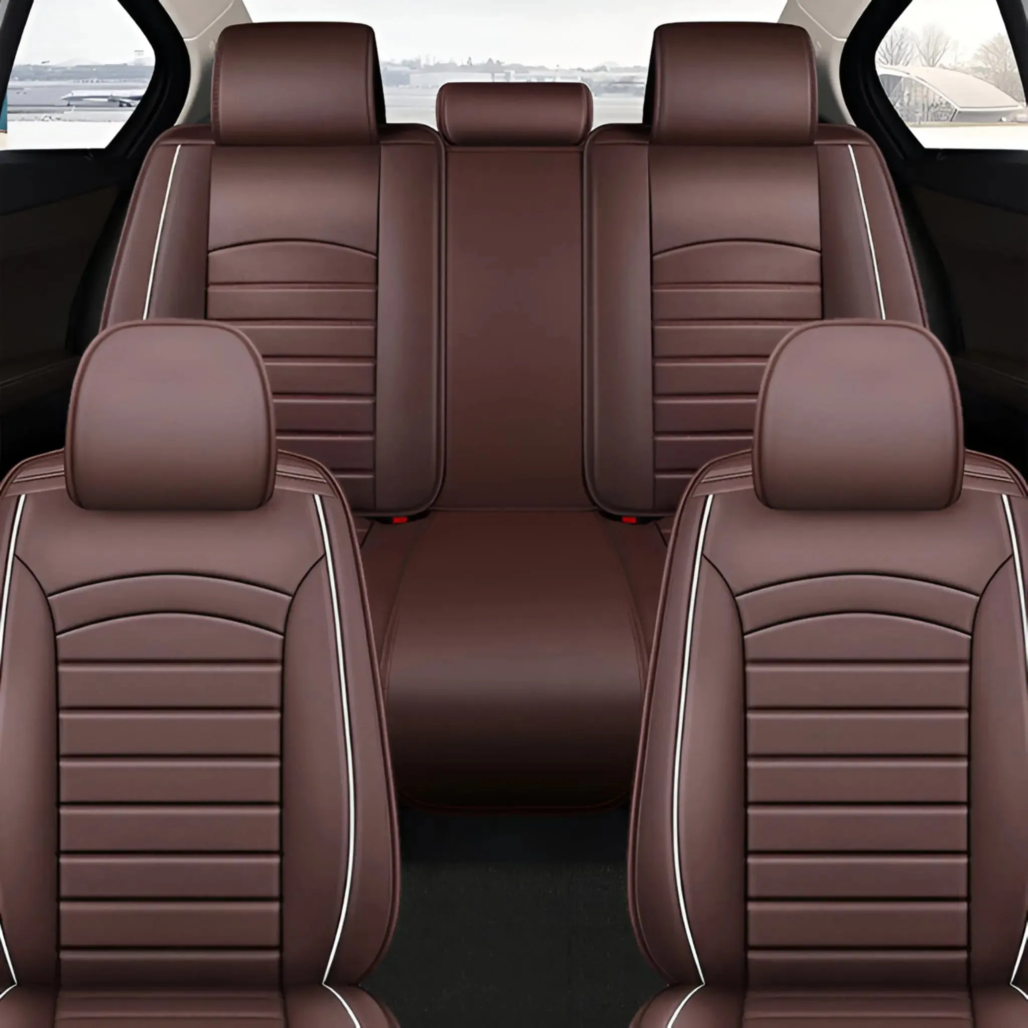 Premium Leather Look Car Seat Covers for Nissan 2017-2024
