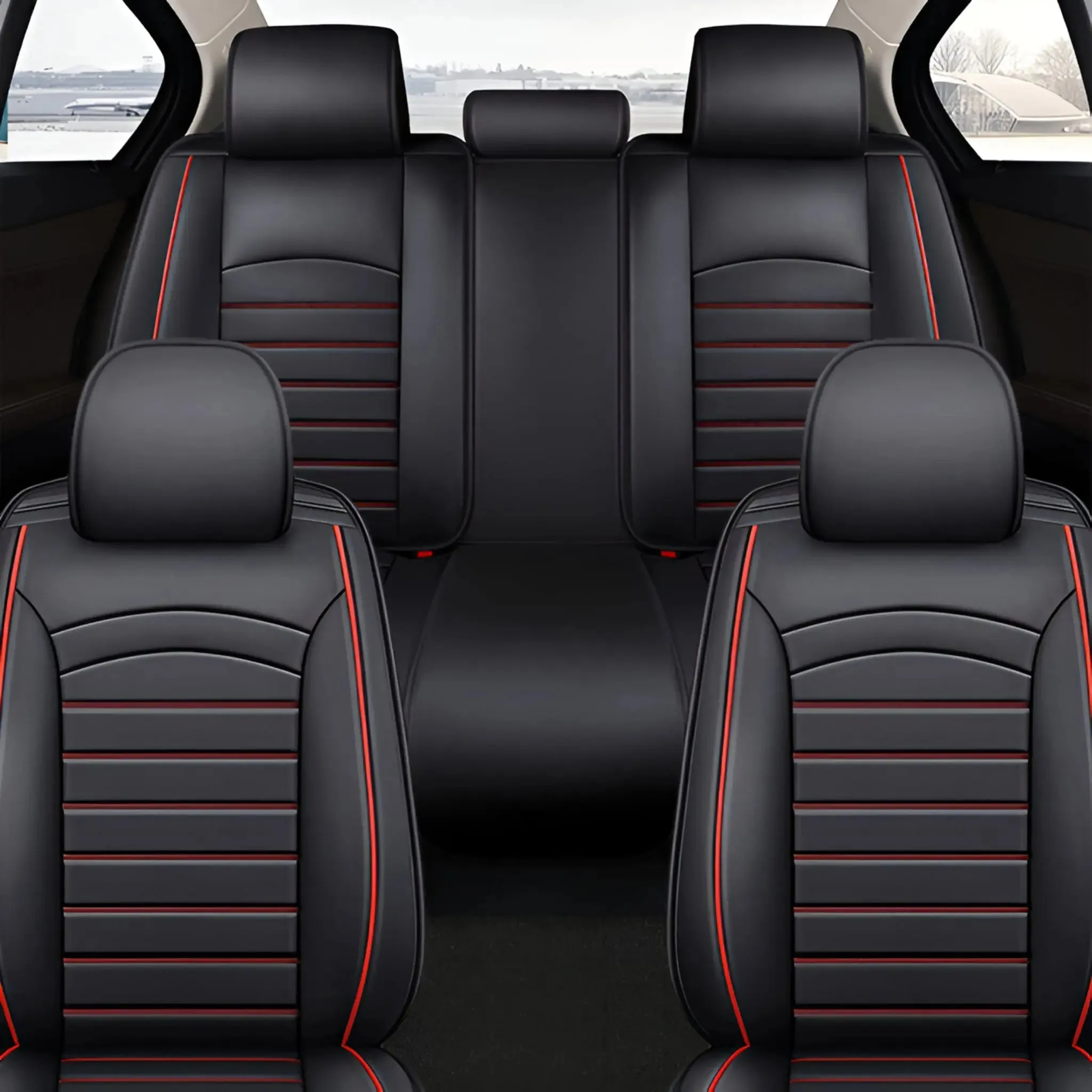 Premium Leather Look Car Seat Covers for Nissan 2017-2024
