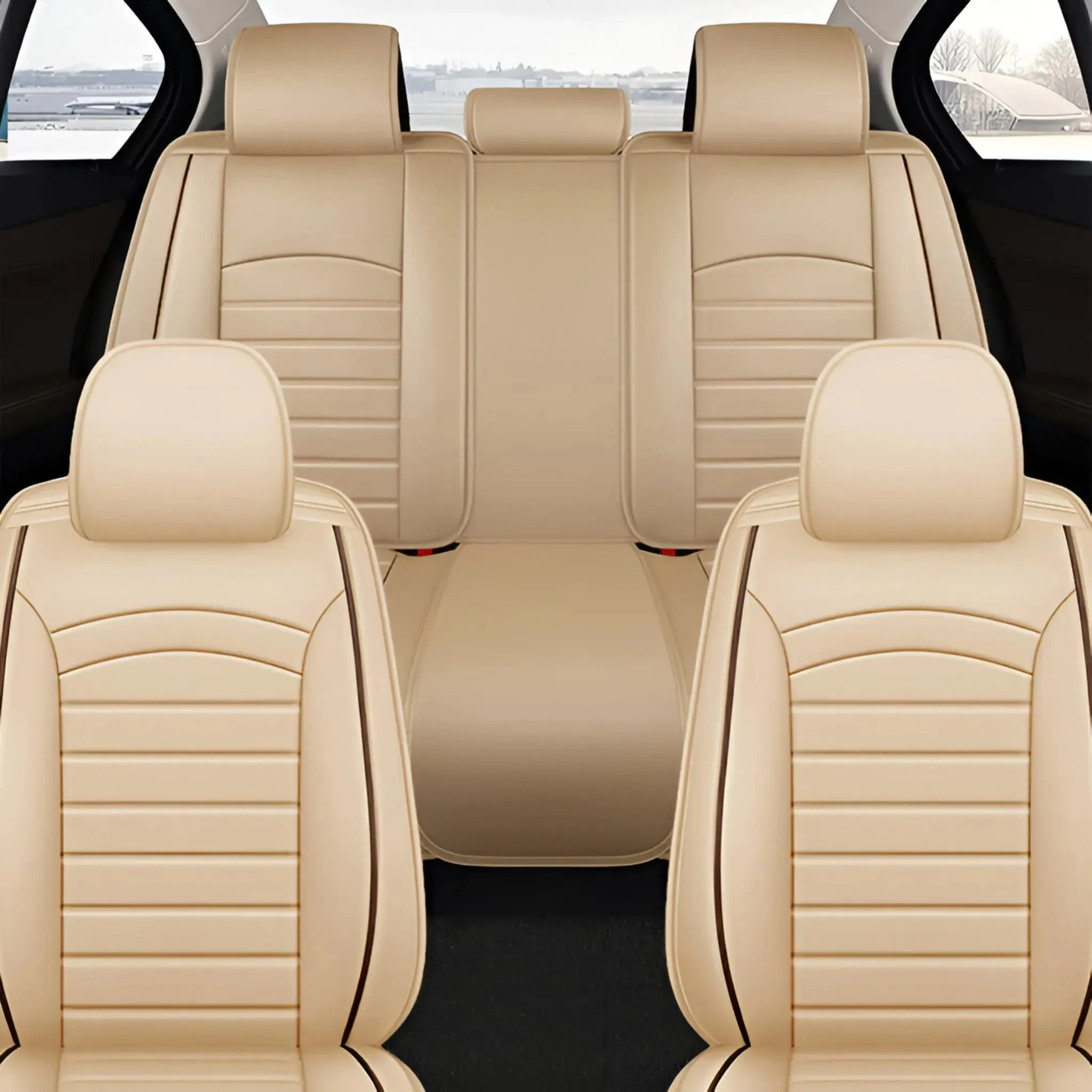 Premium Leather Look Car Seat Covers for Nissan 2017-2024