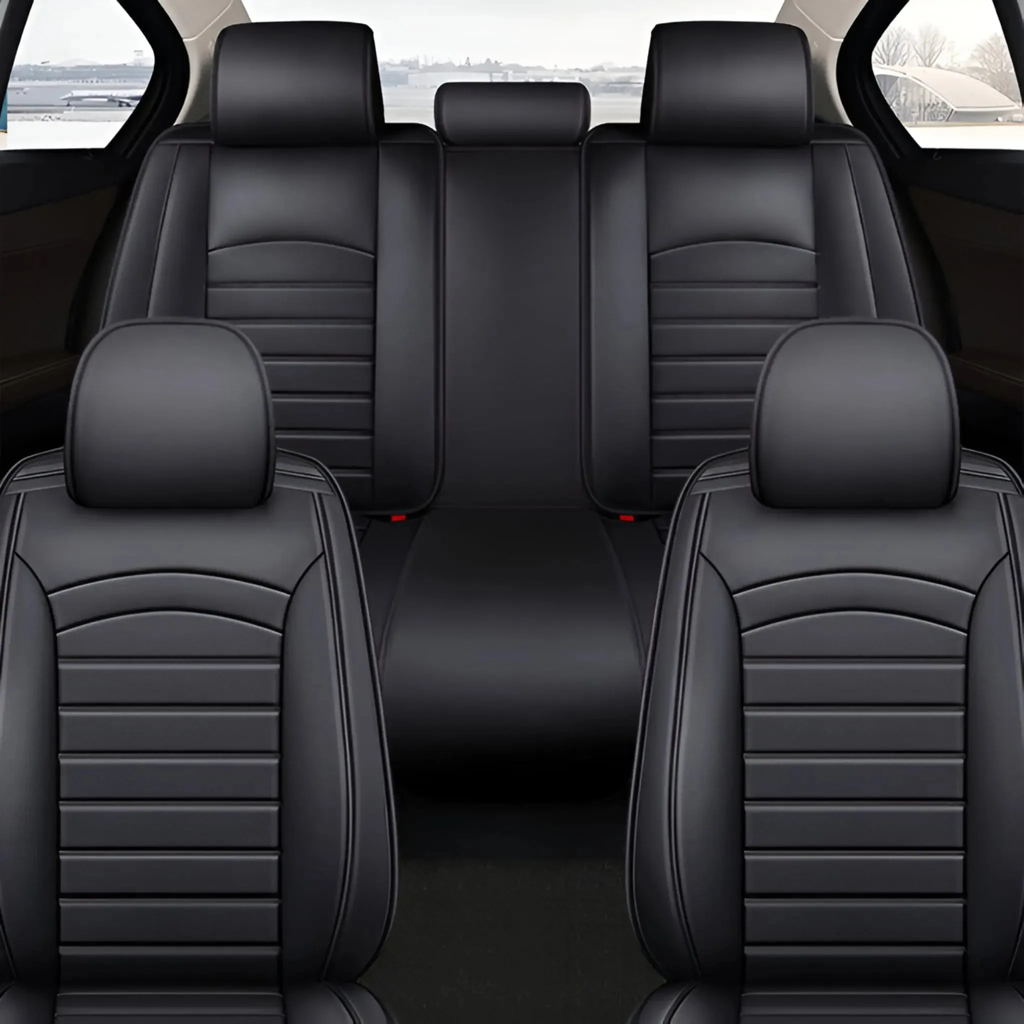 Premium Leather Look Car Seat Covers for Nissan 2017-2024