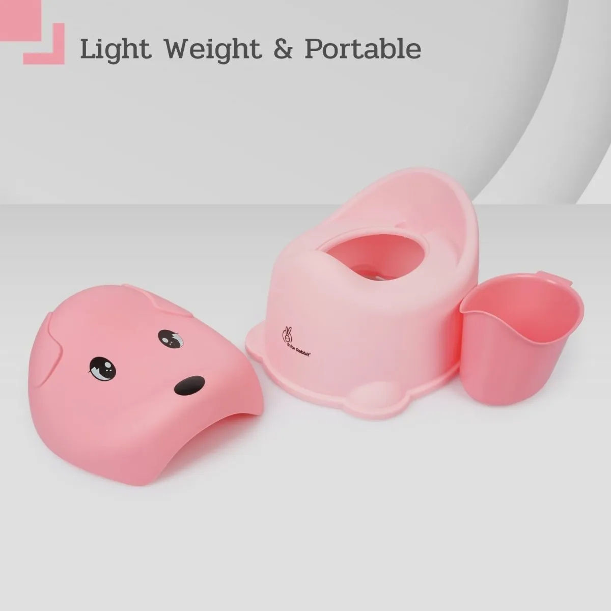 R for Rabbit Puppy- Pink