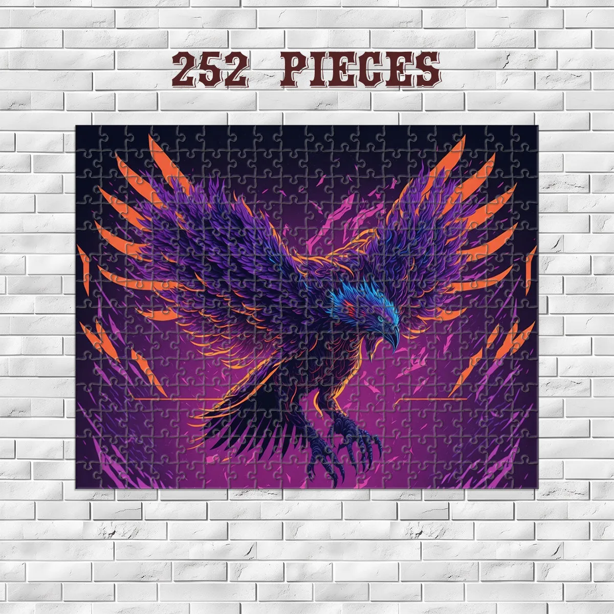 Rectangle Puzzles for All Ages – High-Quality, Durable, and Fun Jigsaw with Precision Laser-Cut Pieces | Cyber Punk Phoenix