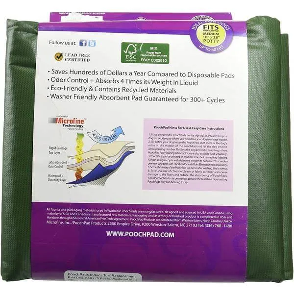 Reusable dogs pads (3 Pack), Medium/18" x 28" inch