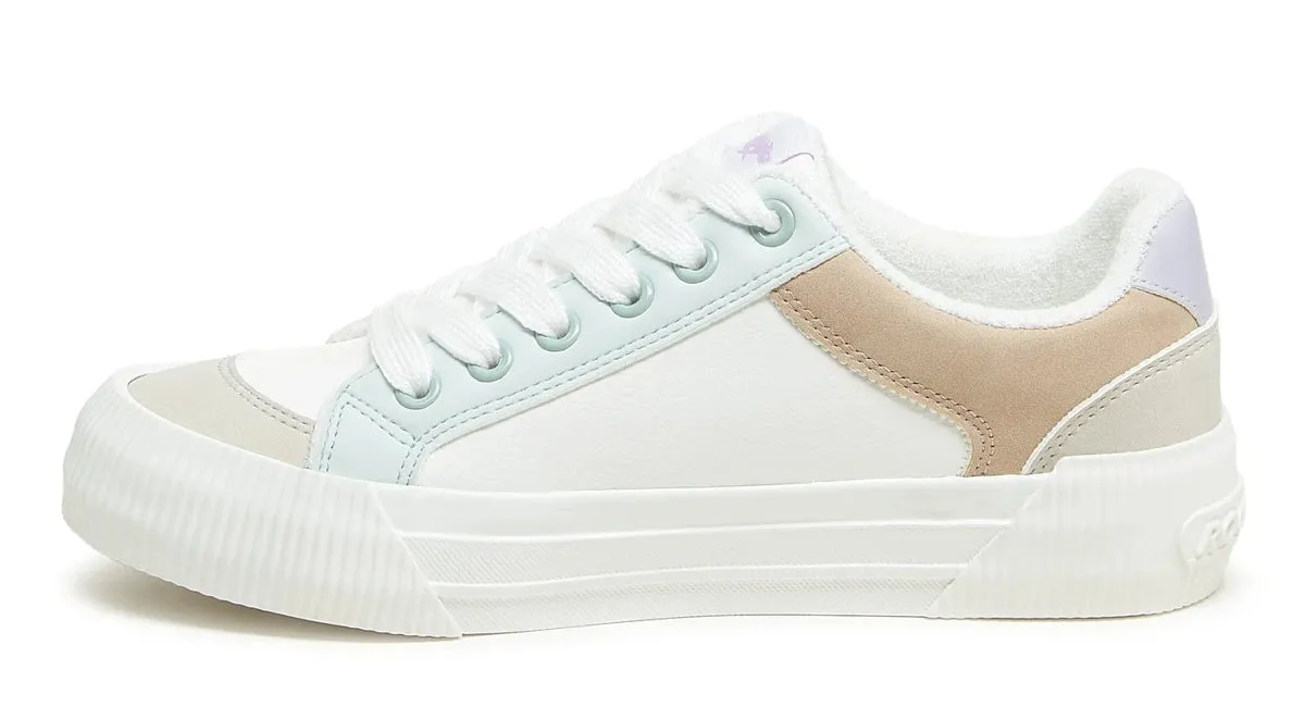 Rocket Dog Womens Cheery Colour Block Trainers - White
