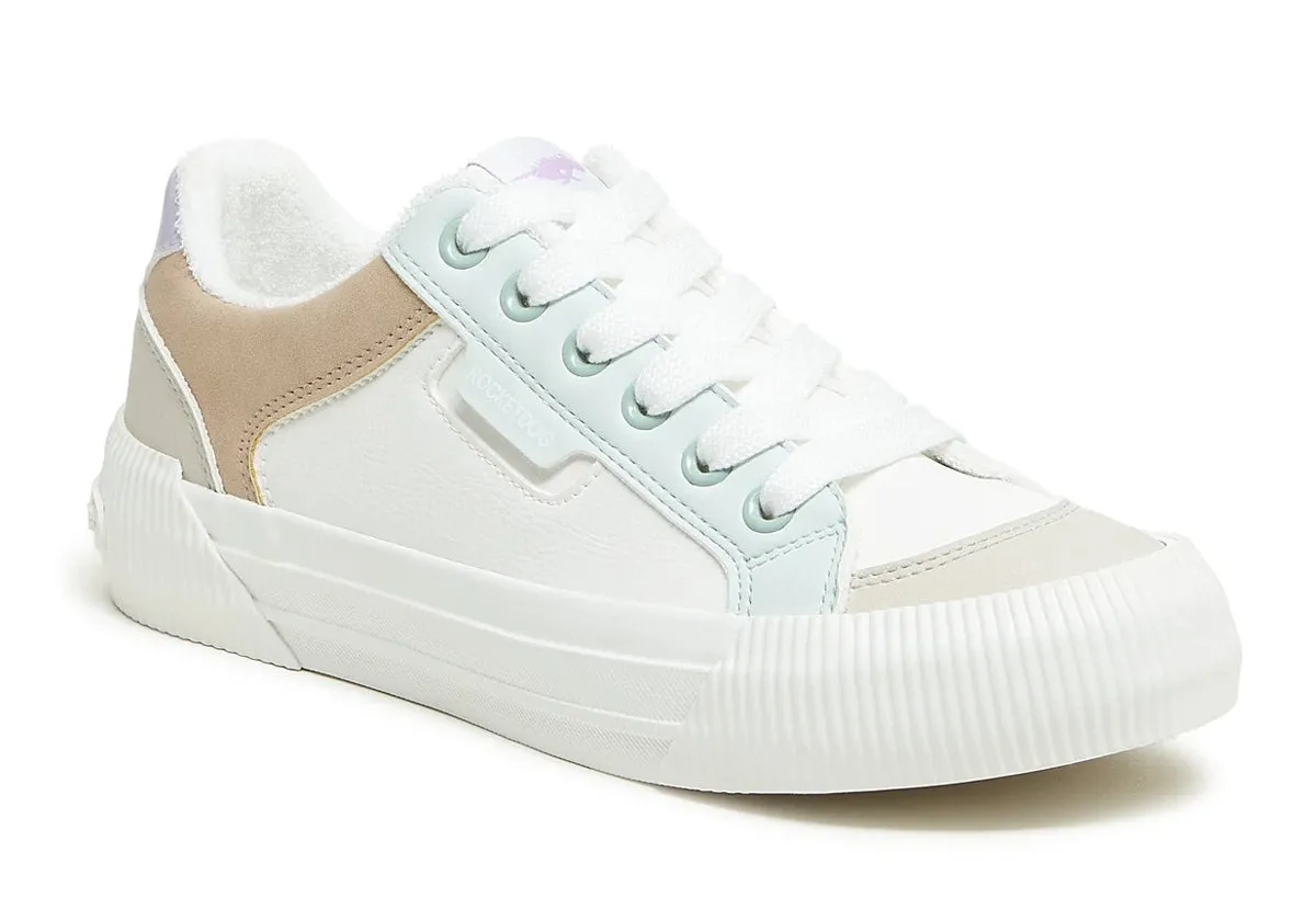 Rocket Dog Womens Cheery Colour Block Trainers - White