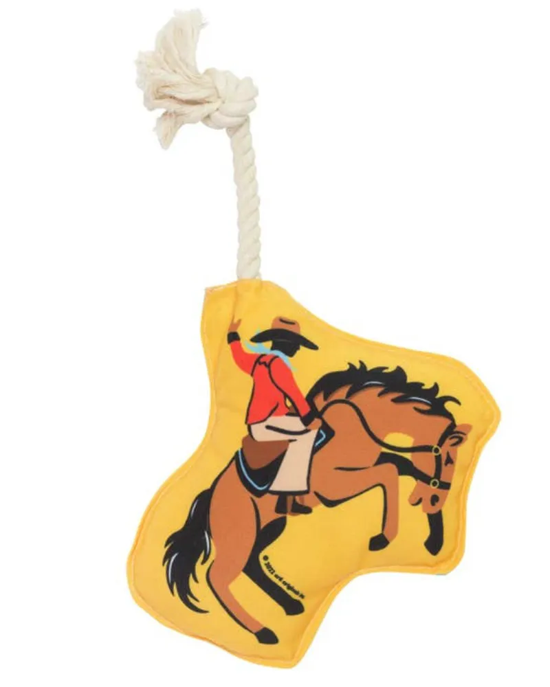 Rodeo Rider Rope Squeaker Dog Toy